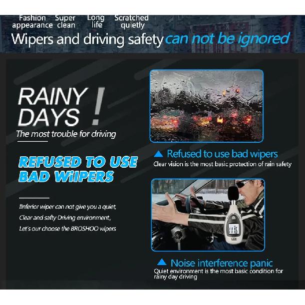 For Toyota Aurion XV40/XV50 2006-2017 Car Wiper Blade Front Wipers Fit U Hook Arm Windscreen Auto KAWOO Wiper Blades