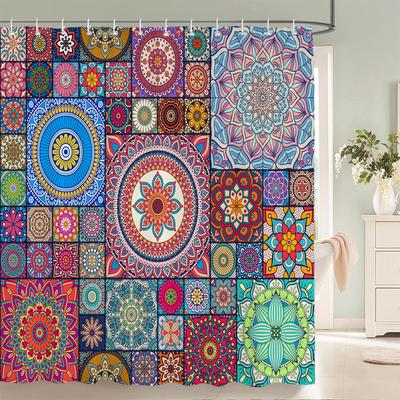 Nordic Wind Abstract Art Boho Shower Curtain Waterproof Polyester Bath Curtain Bohemian Style Curtains For Bathroom Decor