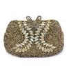 WHTUOHENG Bolso de Noche de Cristal Plateado Carteras de Diamantes Rhinestone Mujeres Carteras de Rhinestone Bolsos de Boda y Baile de Fin de Curso Bolso de Mano para Cena