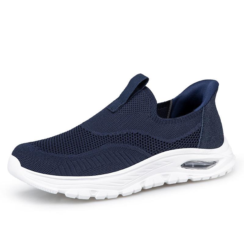 

Summer new breathable leisure sports lazy shoes air cushion shock absorption lightweight one-pedal walking casual shoes men 45