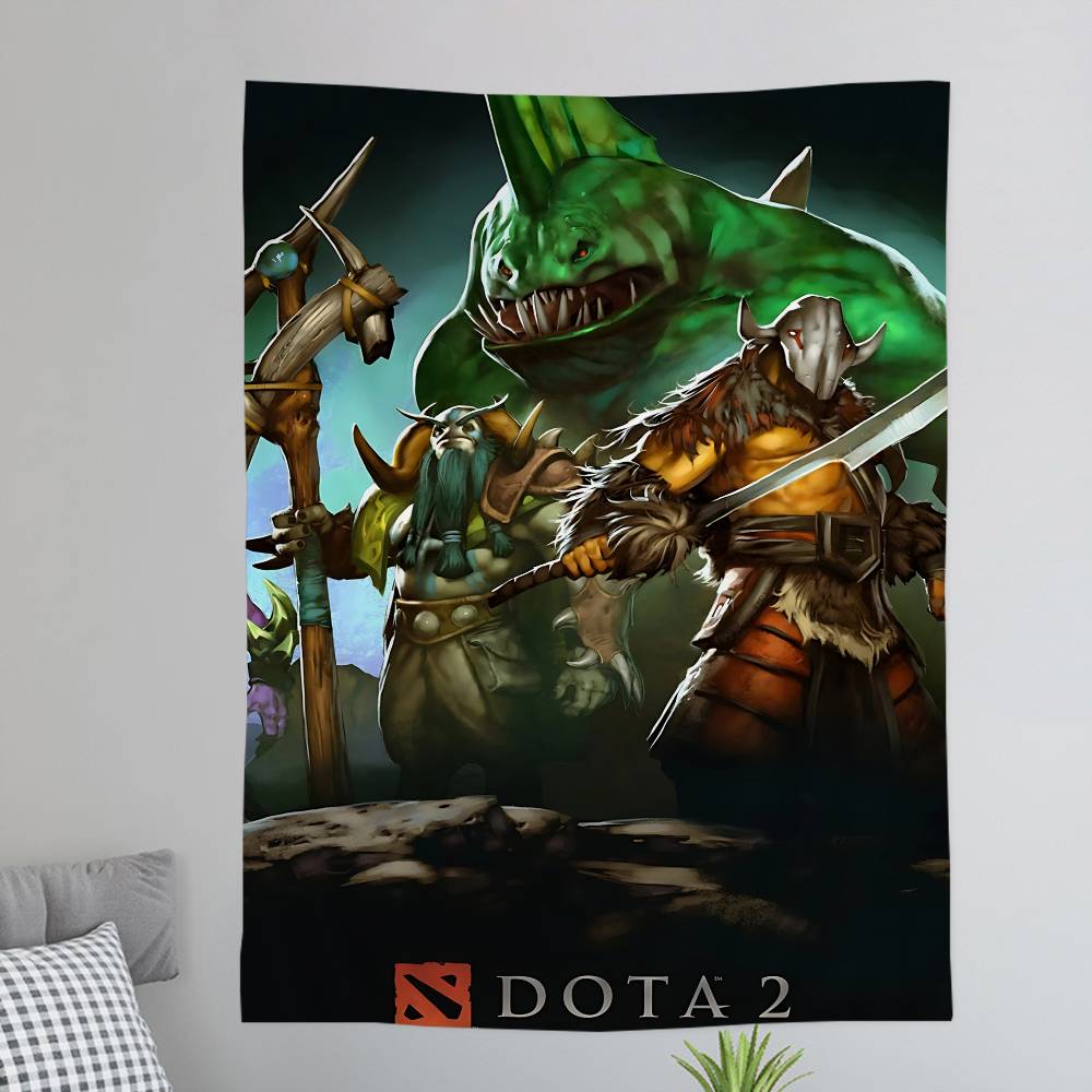 DOTA 2 Character Chart Tapestry Home Decoration hippie bohemian decoration divination Wall Hanging Home Decor