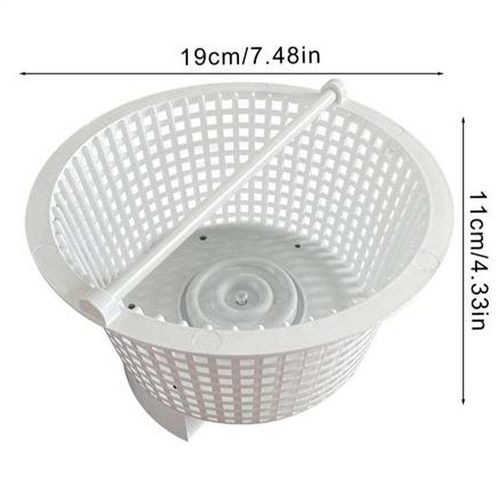 Pool Basket Long Handle Filtration Equipment for Water Long Handle Pool Skimmer for Tub Fountain Spa Swimming Pond Backyard