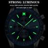 Luxus Casual Sport Uhr Top Marke Kreative Chronograph Silikon Armband Datum Leuchtende Wasserdichte Männer Uhren Männliche Uhr