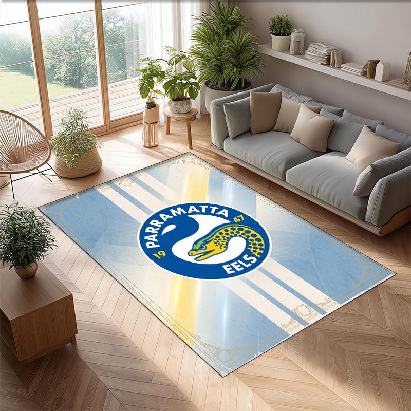 Parramatta Eels Crystal Velvet Carpet Soft Anti?Slip Floor Mat Comfortable Home Living Room Bedroom Decor Rug