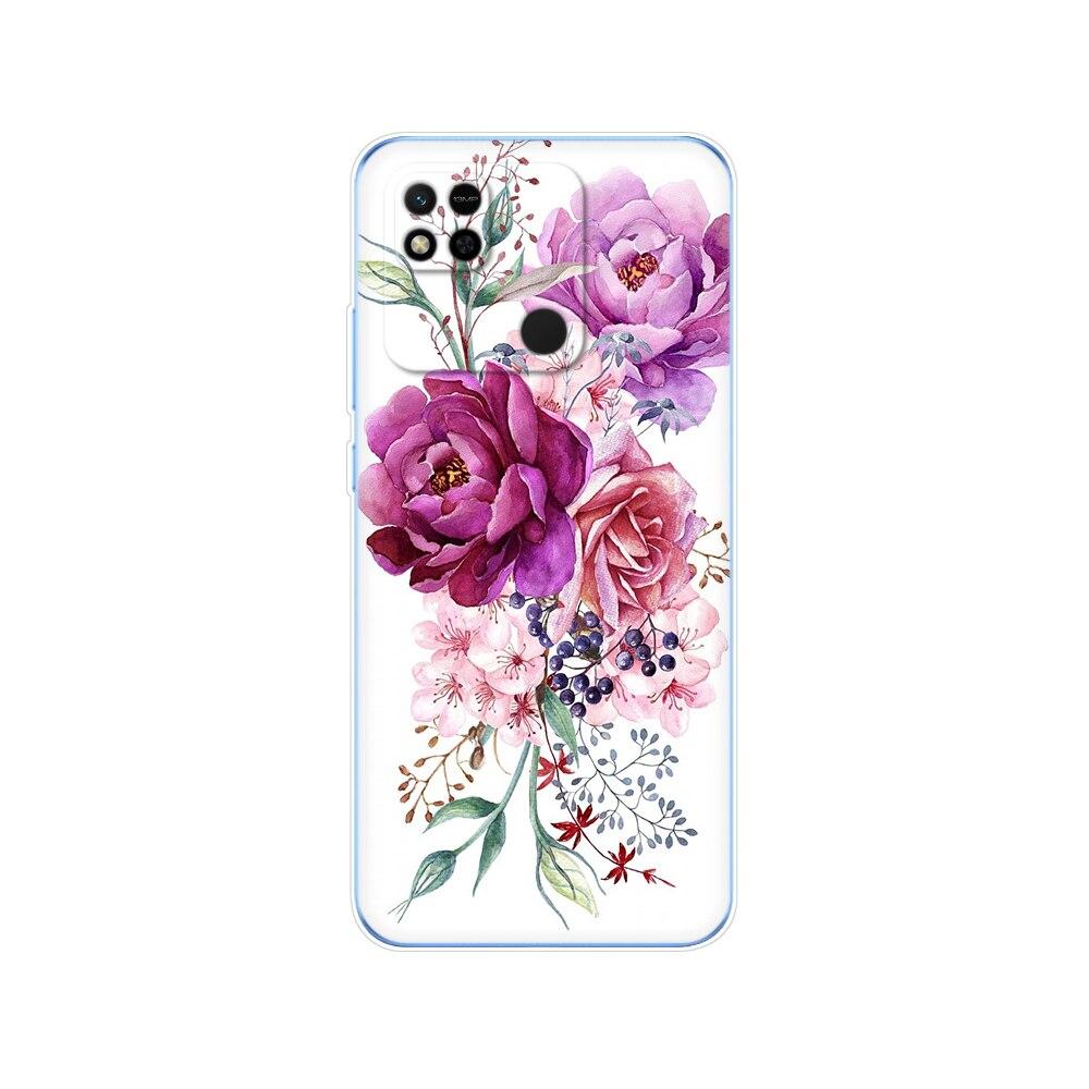 For Redmi 10A Case Back Cover For Xiaomi Redmi 10A Phone Case Redmi10A Bag Tpu Soft Silicon Protective Bumper Etui Funda Coque