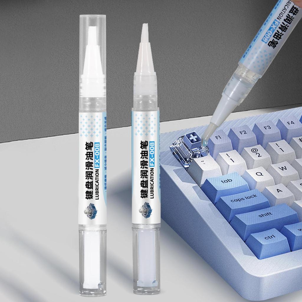 Keyboard Lube Grease Pen Keycaps Stabilizer Grease For Mechanical Keyboards Headphones Game Controllers Fan Bearings Hinges