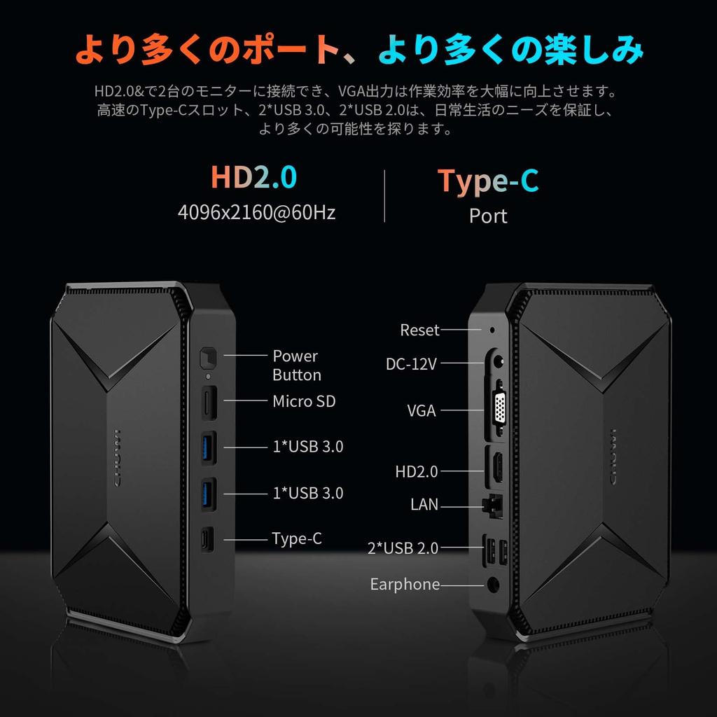 Mini-PC N100 neueste Alder-Serie max Windows11 DDR5 SSD CHUWI HeroBox 2023 Mini-PC Kleiner PC Highspeed-WLAN 6 BT USB Silent Mini-PC Kleiner PC Leiser