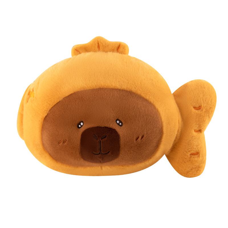 Cute Snapper Fish and Kebab, Plush Toys for Girls Sleeping, Pillow, Bedside Pillow, Kaprimoto Home Cushion