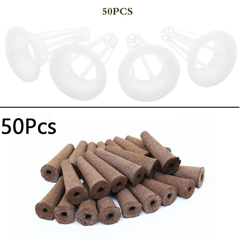 50/100pcs Plant Grow Basket For Aerogarden Plant Hydroponics Soilless Grow Sponges Seed Pods Garden Plant Basket Kit Set