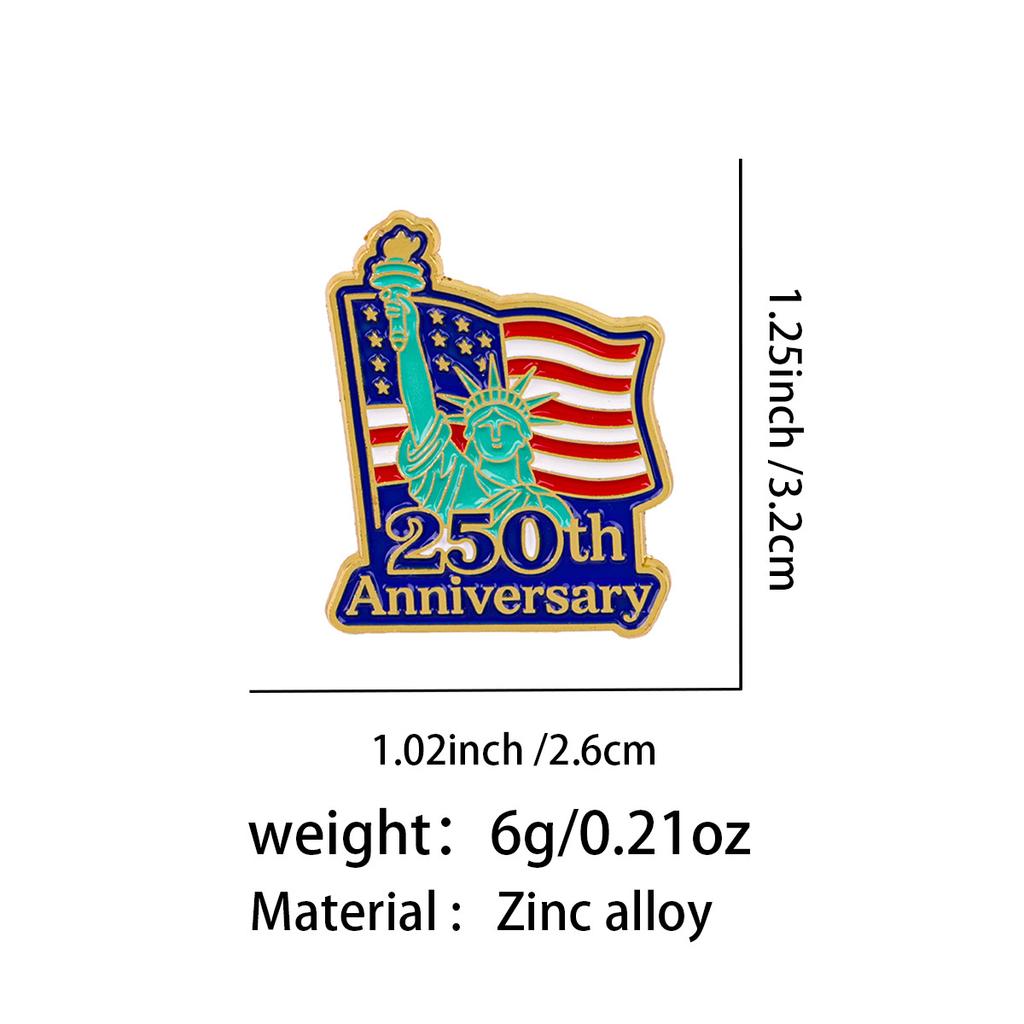 Commemorative Enamel Pin Limited Edition Metal Fashion Brooch Us Patriotic Badge Timeless American Flag Lapel Pin For Gift For