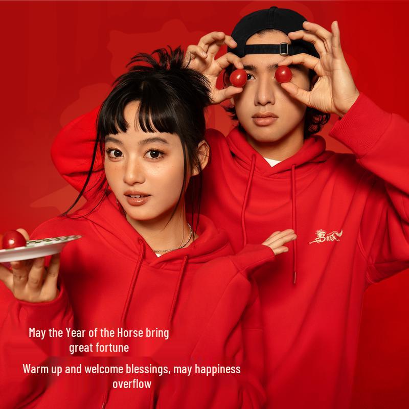 Mark Hua Fei Unisex Fleece-Lined Hooded Sweatshirt