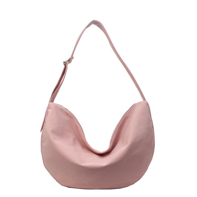 

Повседневные сумки из нейлона большой вместимости для мужчин и женщин, спортивные сумки через плечо для пельменей розовый