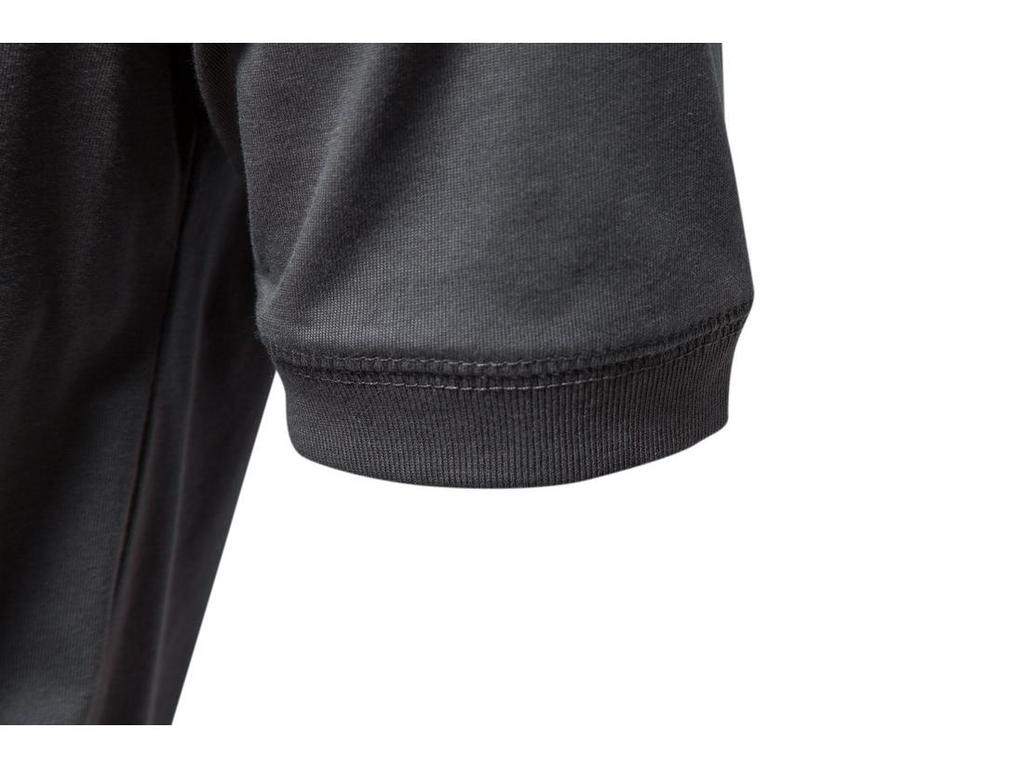 Men's Casual Short-Sleeve Henley T-Shirt: Solid Color, Loose Fit, Three-Button Collar