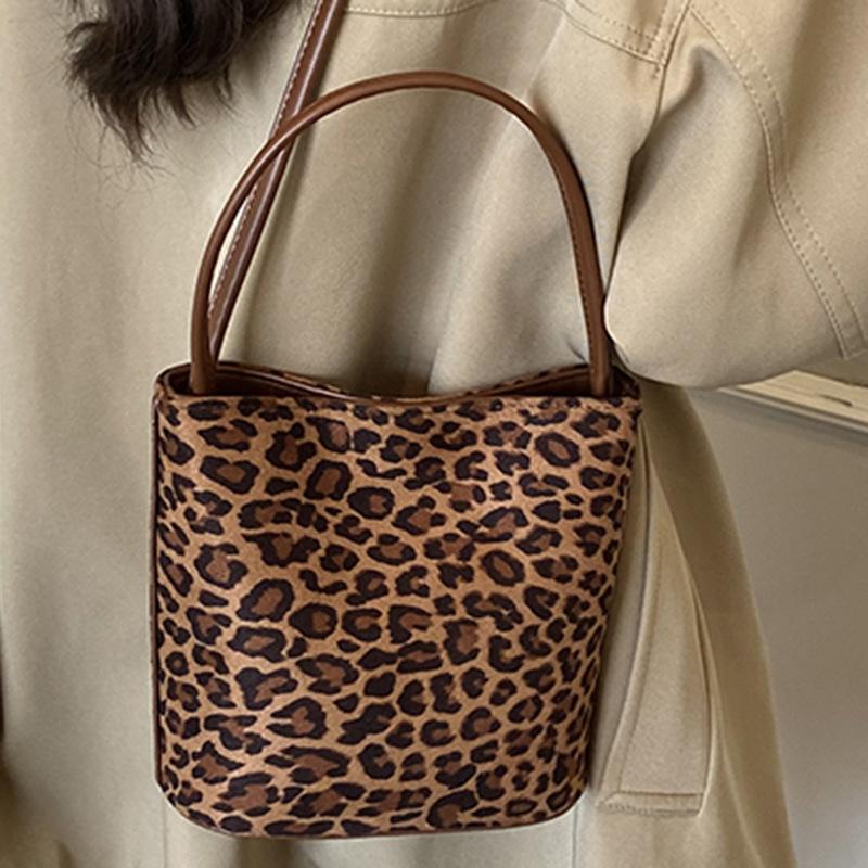 Kleine Damentasche, Herbst-Trend, hochwertiges Design, modische Retro-Leopardenmuster-Beuteltasche, Umhängetasche, Handytasche