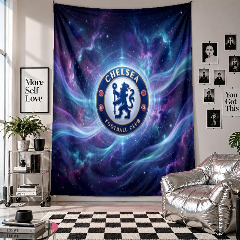 Chelsea FC Wall Tapestry Home Decor Wall Hanging Cloth for Bedroom Living Room Background