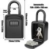 Key Safe With Hanger, [newest] Waterproof Key Box Outdoor Key Box, Combination Key Safe For Home, Garage, School