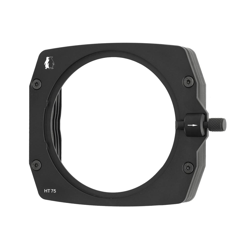 KANI 75mm wide HT75 filter holder Holds up to 3 Adapter ring sold Includes storage Made of 818973 body. filters. separately. case. aluminum.