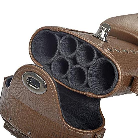Billiard cue case brown crocodile style [Daisei] (dark (2×4) 9BR)