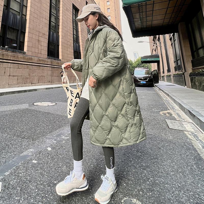 O-Neck Straight Loose Jackets Outdoor Casual Windproof Warm Cotton Clothing Autumn Winter Fashion Versatile Women's Parka Coat