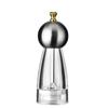 1pcs Manual Round Head Pepper Sea Salt Grinder Acrylic Acacia Wood Grinder Ceramic Core Kitchen Tools