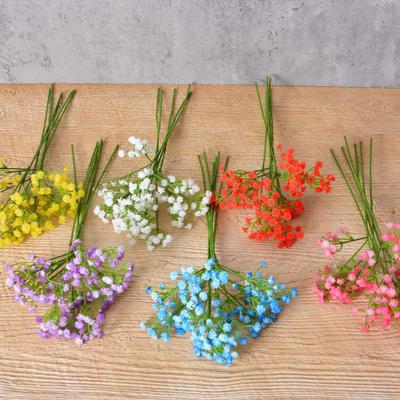 5/10Pcs Artificial Flower Bright Colors Realistic Appearance Decorative Reusable Lifelike No Maintenance Faux Flowers DIY Crafts Floral Decor