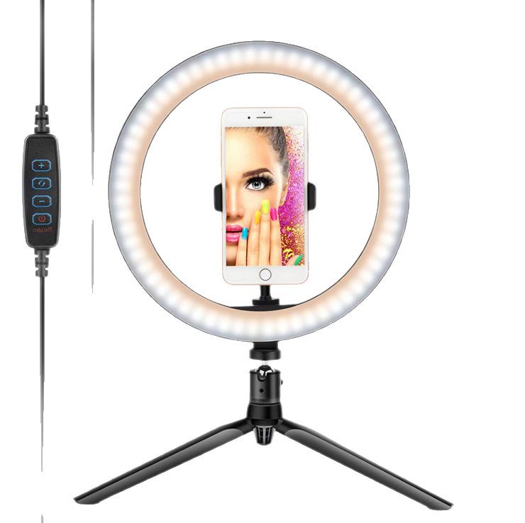 10-inch Mobile Streaming Ring Light - Beauty & Selfie Light for Camera or Phone