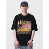 Wassup Phantom Running Heavy-Duty T-Shirt Top for Men, Summer Loose-Fitting American High Street Fashion Brand Retro T-Shirt