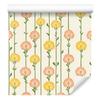 Dandelion Wallpaper Cream and White for Living Room and Bedroom 50x1000