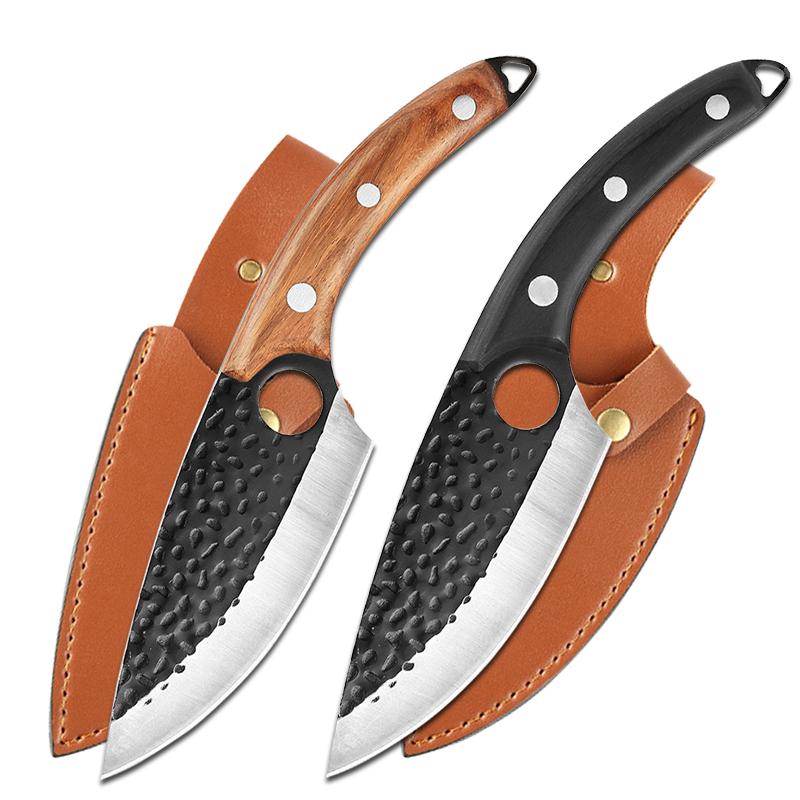 Kitchen Cleaver Butcher Knife Chef Meat Fish Cutting Forged Slicing Boning Peeling Knife Professional Cooking Utility Knife