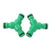 10 Pcs 16mm Garden Irrigation Quick Connector Y Type 3 Way Garden Hose Connector Garden Hose Splitter Fast Repair Coupling