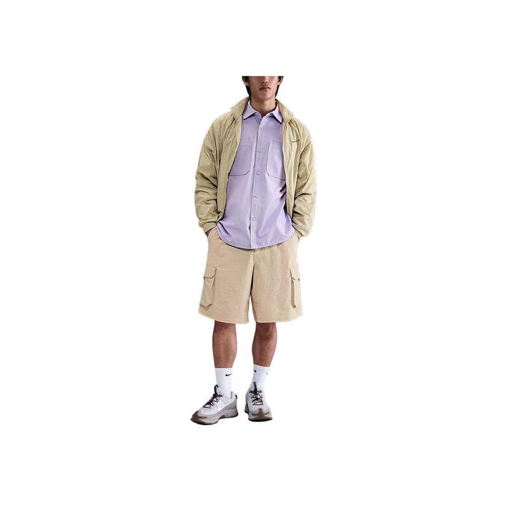 Nike Dri-Fit Comfortable Simple Fashion Versatile Solid Color Cargo Shorts Men Shorts Gray IB7552-299