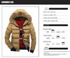 Cappotto da uomo con cappuccio e collo in pelliccia, caldo in cotone - Capispalla casual alla moda