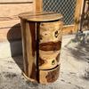 Wooden Round Nightstand | Solid Wood 3-Drawer Side Table, Wooden Chest of Drawer-Storage Desk Solid Wood Cupboard | Unique Drawer Dressers