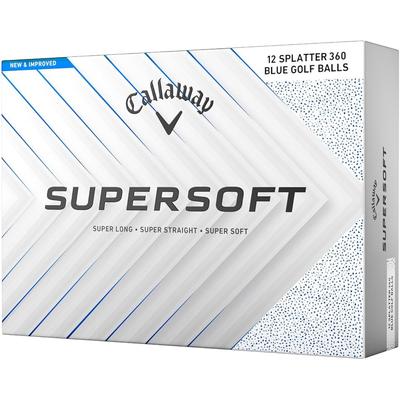 Callaway Supersoft Golf Balls Blue Splatter 12 Pack 2-Piece Structure