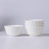 Haoya Jingdezhen Elegant Jade White Ceramic Rice Bowls (Set of 4)
