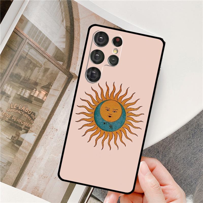 Sun Moon Phone Case For Samsung Galaxy S25 Ultra S9 S10 S20 S21 S22 S23 S24 Plus S24 FE Bumper Cover