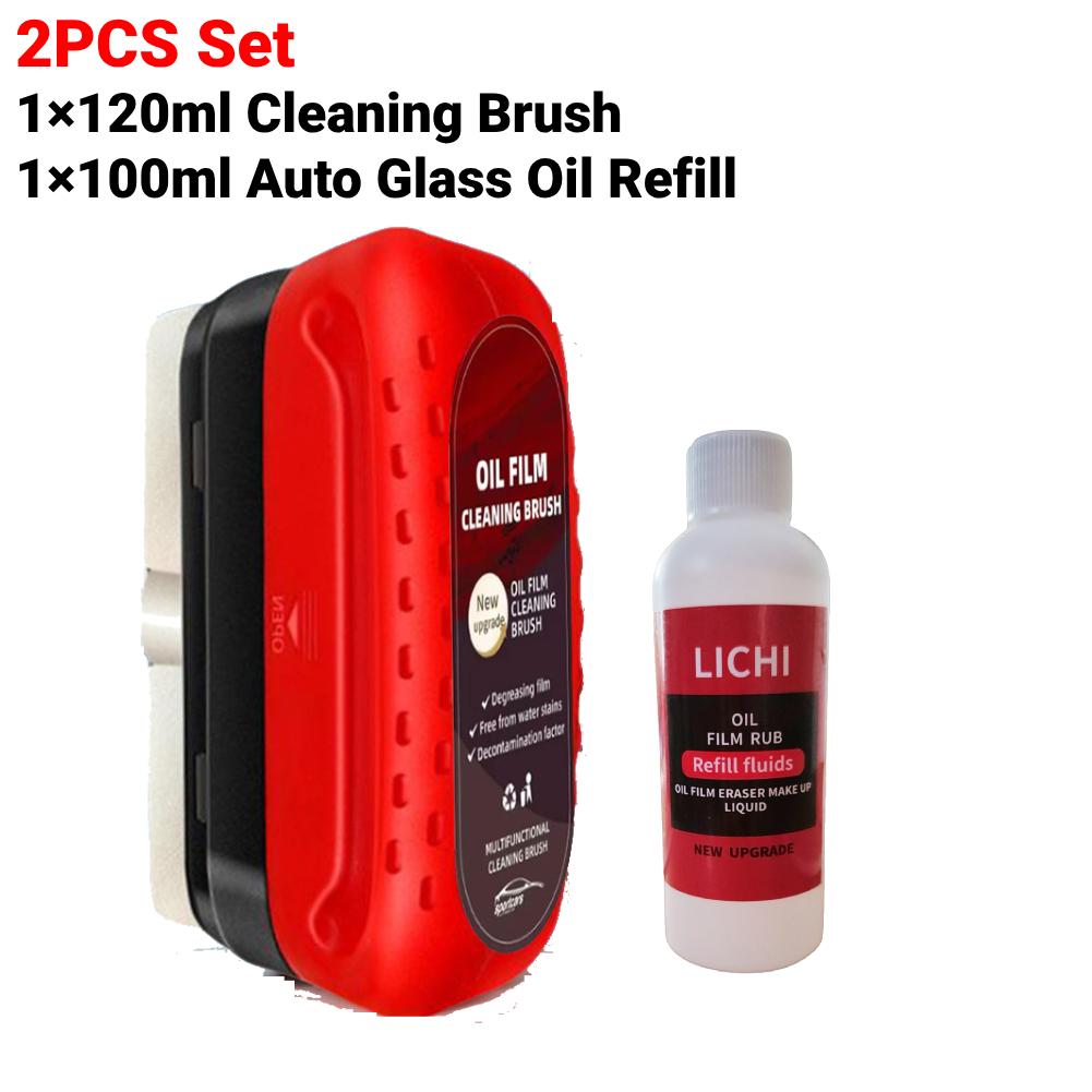 120 ml pentru îndepărtarea peliculei de ulei de sticlă auto Compus de lustruit pentru sticlă Soluție de curățare a parbrizului Lustruirea geamului auto Detaliere automată a geamurilor