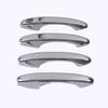 For GWM Haval H6 3rd Gen   ABS Chrome Carbon Fiber Black Car Door Handle Caps Cover Frame Trims Car Styling Accessories