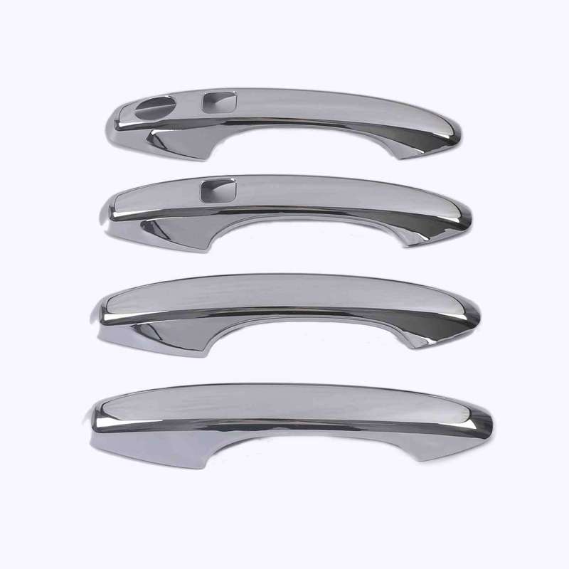 For GWM Haval H6 3rd Gen   ABS Chrome Carbon Fiber Black Car Door Handle Caps Cover Frame Trims Car Styling Accessories