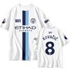 Manchester City ''-2027 Tricou Acasă/Deplasare Bărbați cu Mânecă Scurtă cu Uscare Rapidă Tricou Fotbal Croială Largă Respirabil Tricou de Performanță