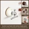 Traceless Suction Cup Hook Waterproof Wall Hooks Multipurpose Hair Rope Storage Rack  Entryway