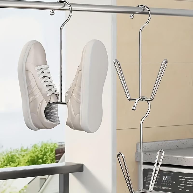 Stainless Steel Shoe Rack, Metal Shoe Hanger Organizer, Drying Shoe Holder Storage Hook for Shoe, Drying Racks