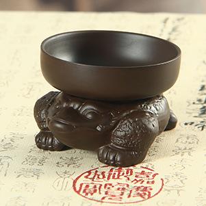 

Purple Clay Toad Tea Strainer Tea Leaf Filter Ceremony Accessories Filter Mesh Creative Tea Pet Ornament коричневий