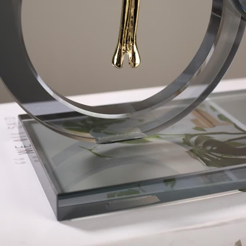 Modern Minimalist Crystal Ring Desktop Ornament
