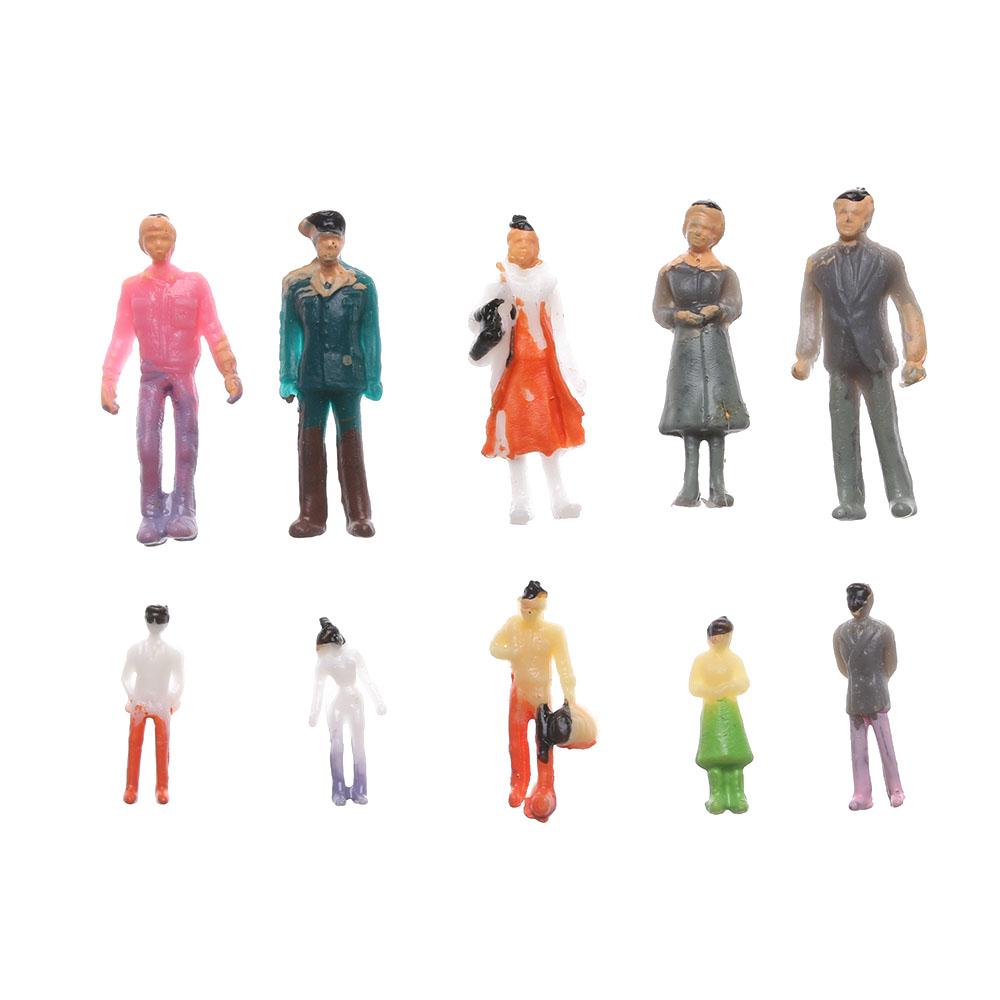 Decorations Mixed Color Pose People Figures Model Building Passengers Train Scenery DIY Character