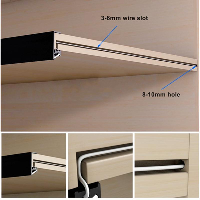 Lampă LED cu bandă pentru dulap, lumină oblică la 45 de grade, lumină tip splint pentru placă laminată cu lățimea de 18 mm, dulap, bară luminoasă cu profil de aluminiu