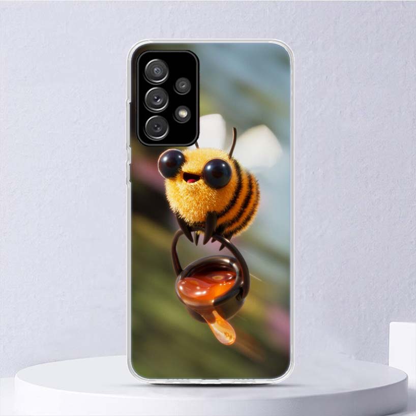 Bee Keeping Honey Animal Soft Case For Samsung Galaxy A52 A42 A32 A22 A12 A02S Phone Cover A50 A51 A70 A71 A41 A31 A21S A40 A30