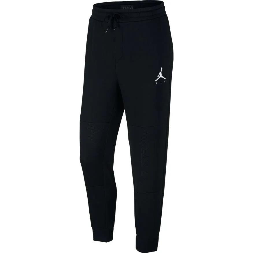 Jordan Air Letter Print Drawstring Knit Joggers Men Bottoms Black AA1447-010