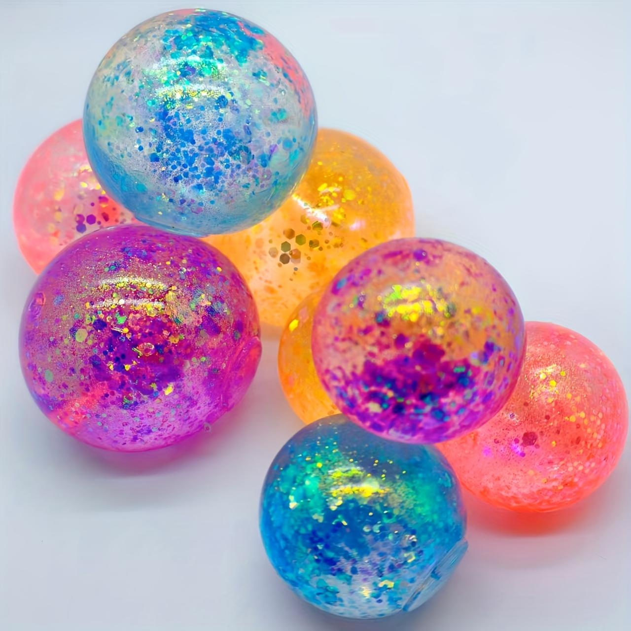 

Geometry Glitter Squishy Ball, Stress Toy for Office Relaxation, Desk Decor Personal Collection, Birthday Holiday Gift светло-серый