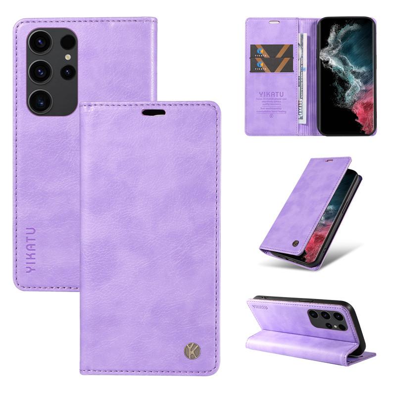 Wallet Flip Leather Phone Case for Samsung Galaxy S24 Plus S23 S22 S21 FE Note 20 Ultra A24 A33 A73 A34 A54 A14 A05 Holder Cover